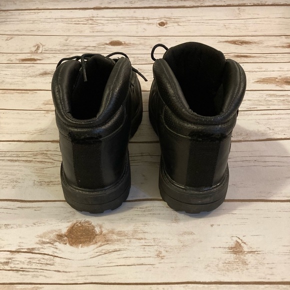 Men's Timberland Black Leather Rugged Street Chukka Boots 10 - Picture 4 of 13